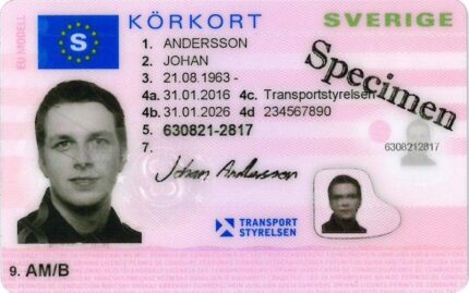 Schwedischer Führerschein online zu verkaufen