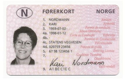 Norwegen-Führerschein zum Online-Verkauf