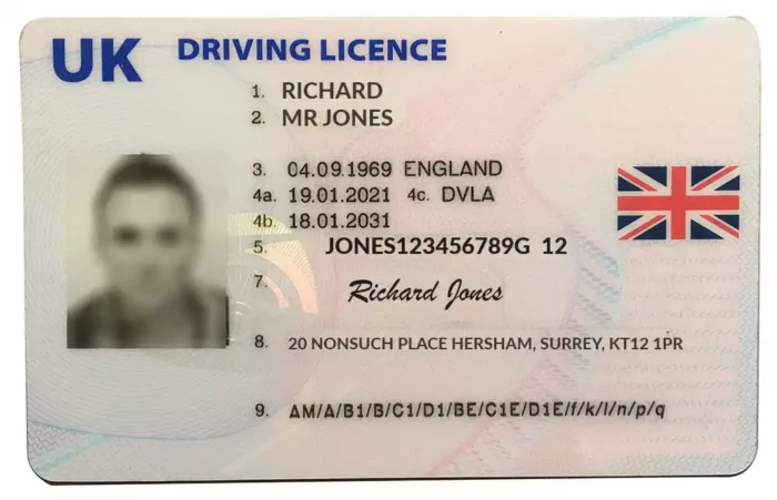 is my driving license proof of address