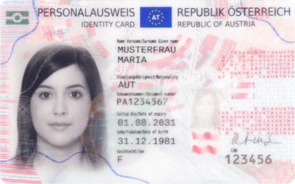 Kaufen Sie einen gefälschten österreichischen Personalausweis online